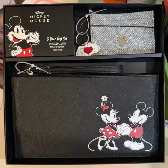 Disney Accessories - Disney Mickey Mouse 3pc Wristlet Clutch Set